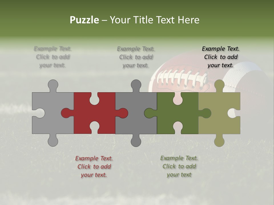 Collegiate Laces Game PowerPoint Template