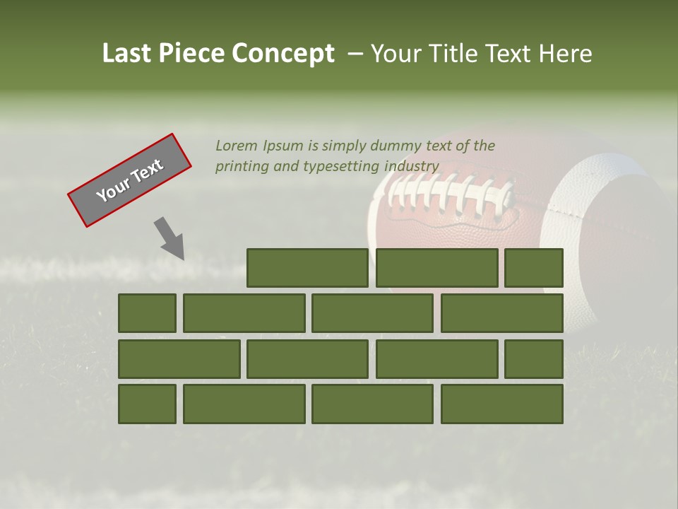 Collegiate Laces Game PowerPoint Template