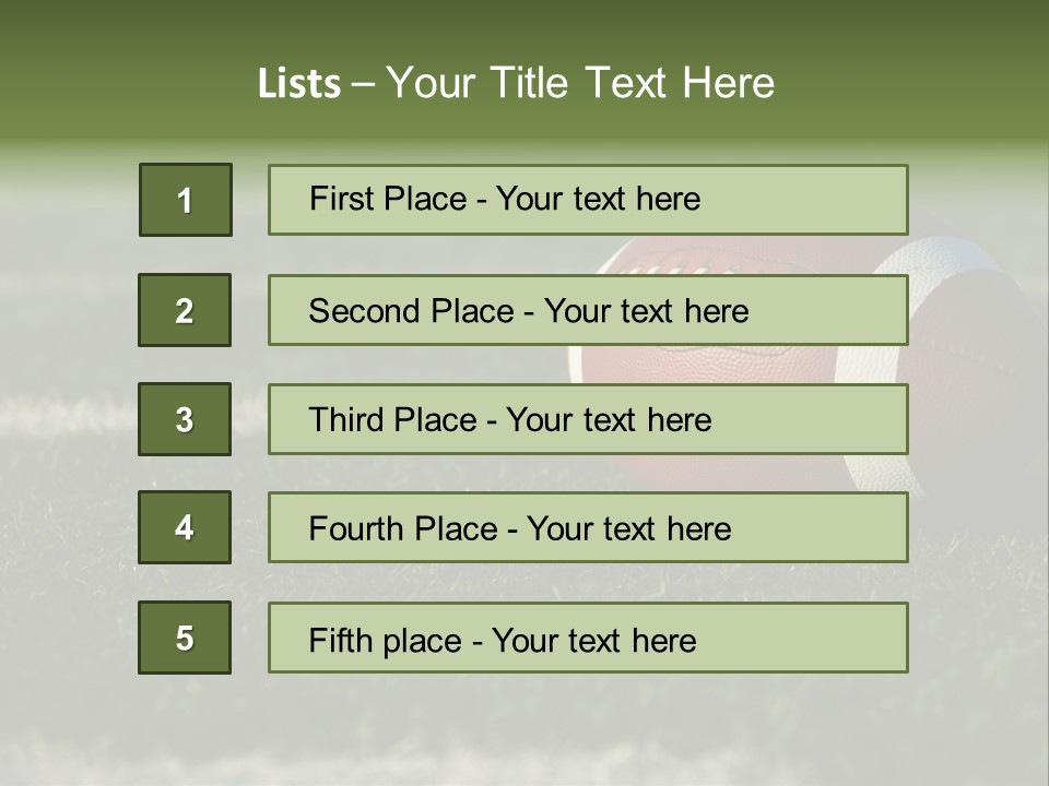 Collegiate Laces Game PowerPoint Template