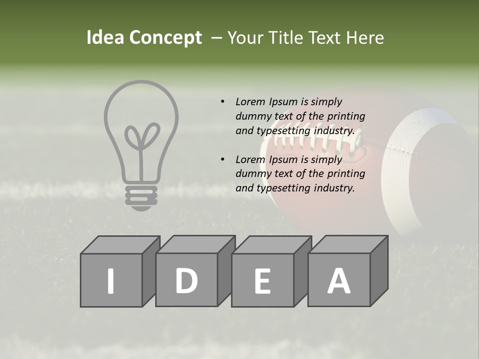 Collegiate Laces Game PowerPoint Template