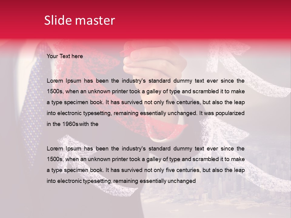 Success Profit Pen PowerPoint Template