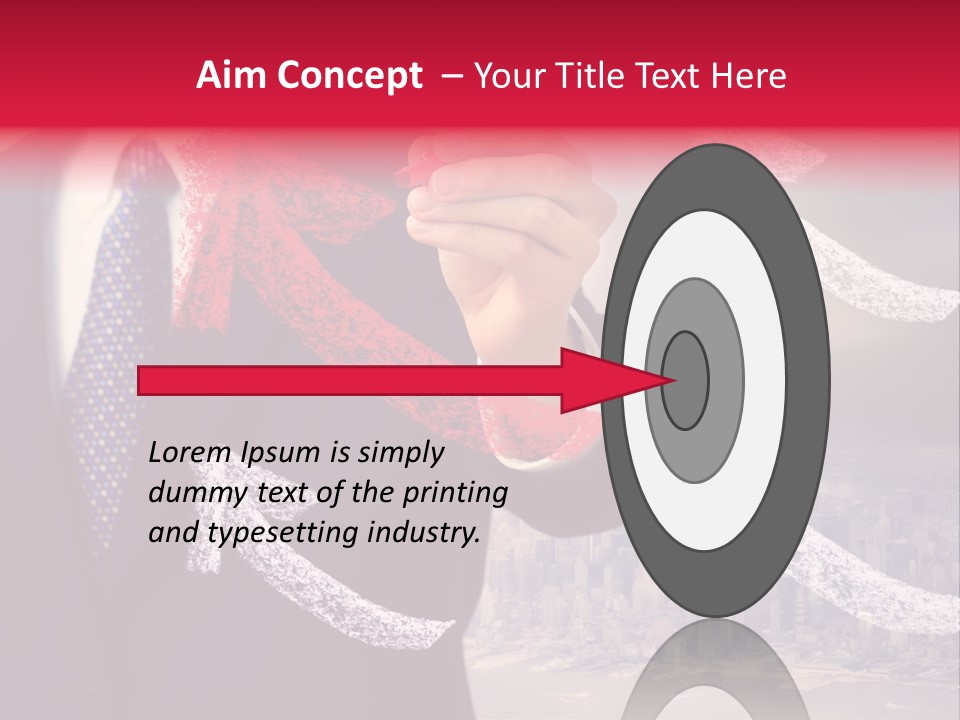 Success Profit Pen PowerPoint Template