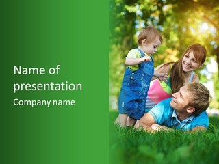 Daughter Summer Trees PowerPoint Template