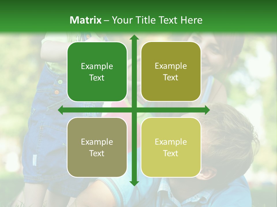 Daughter Summer Trees PowerPoint Template