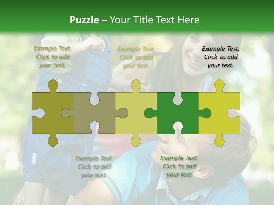 Daughter Summer Trees PowerPoint Template