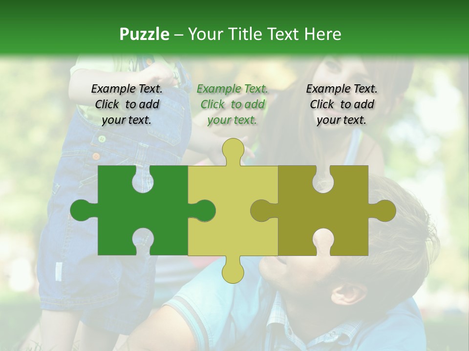 Daughter Summer Trees PowerPoint Template