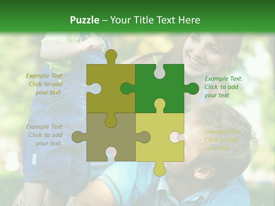 Daughter Summer Trees PowerPoint Template