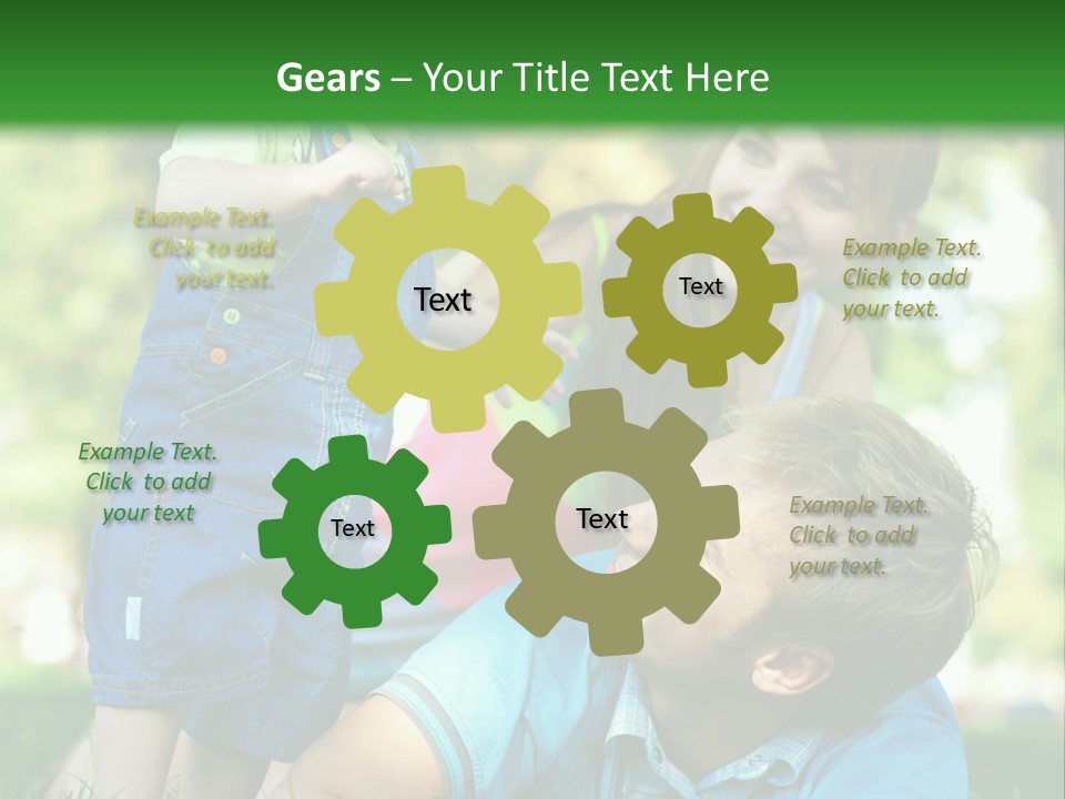 Daughter Summer Trees PowerPoint Template