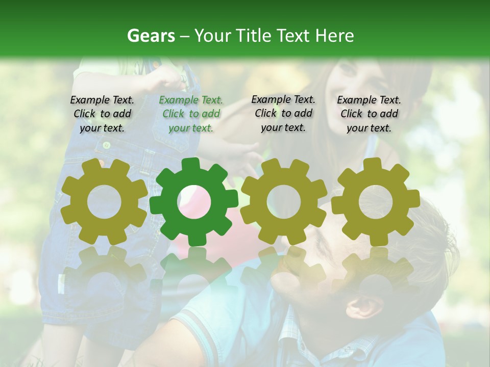 Daughter Summer Trees PowerPoint Template