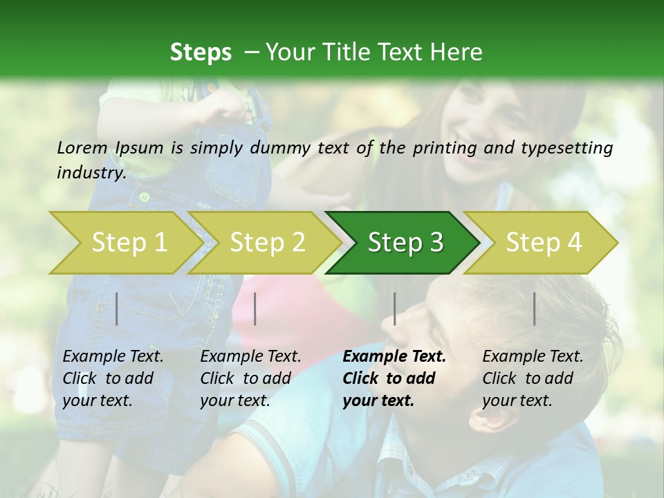 Daughter Summer Trees PowerPoint Template