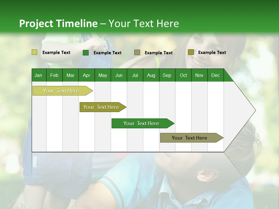 Daughter Summer Trees PowerPoint Template