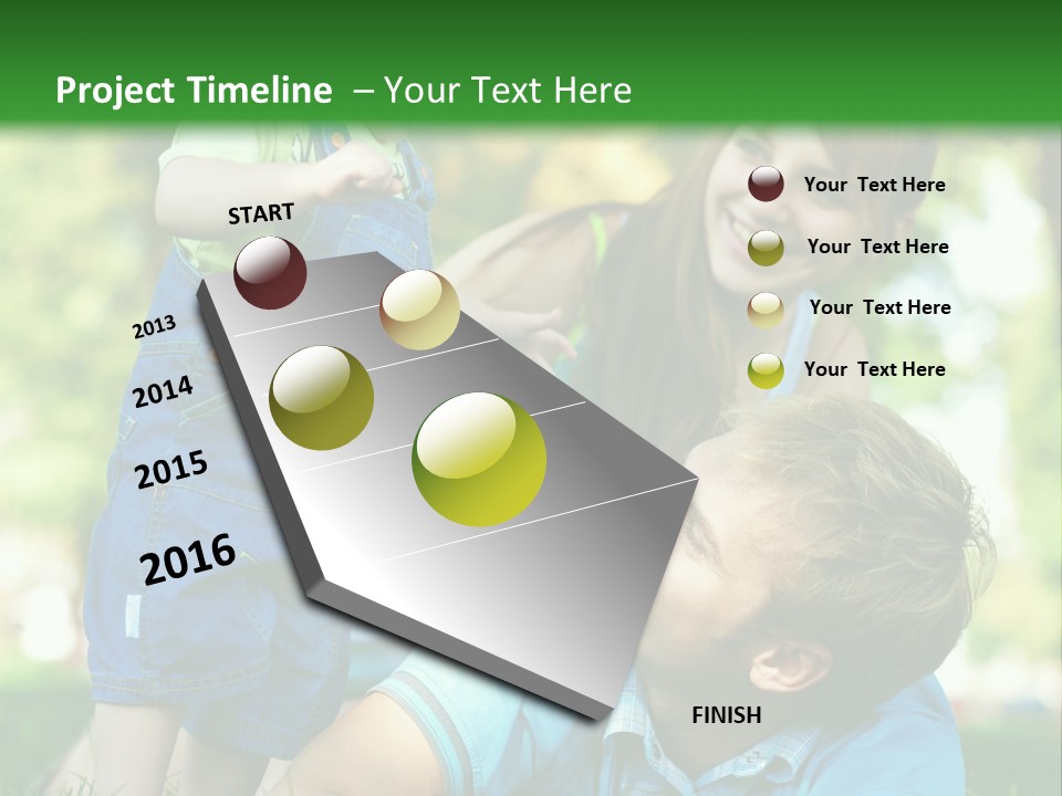 Daughter Summer Trees PowerPoint Template