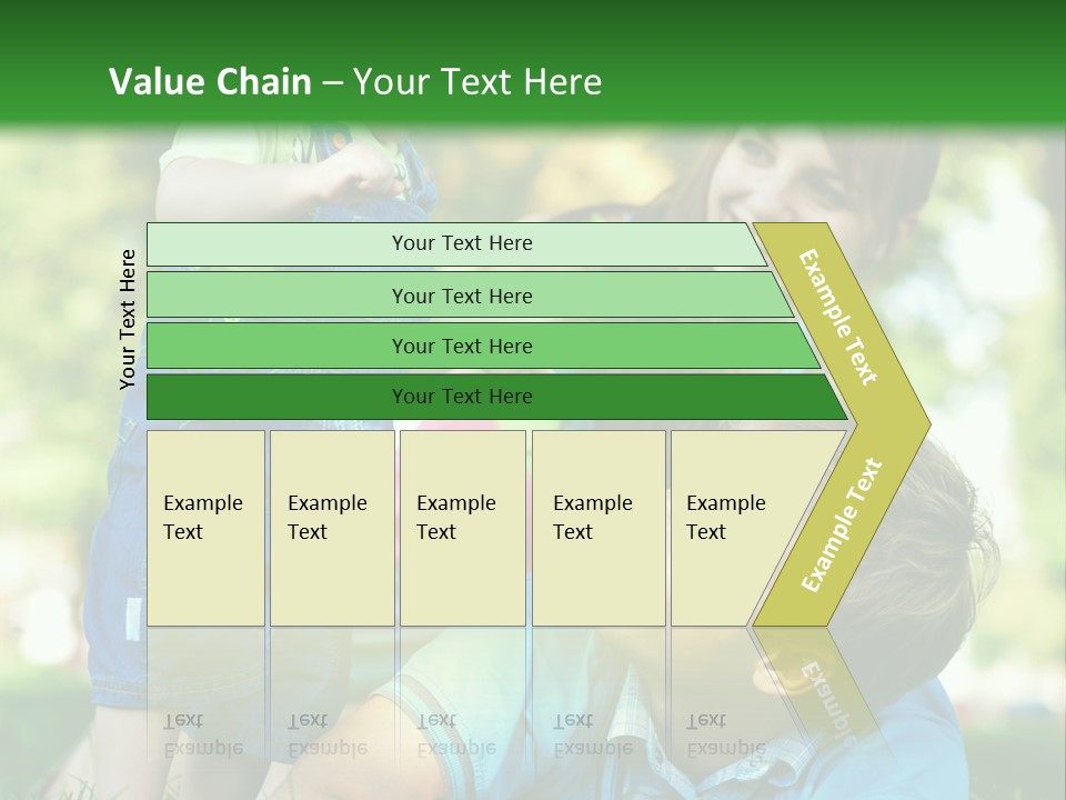 Daughter Summer Trees PowerPoint Template