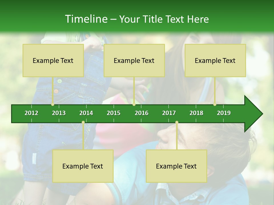 Daughter Summer Trees PowerPoint Template