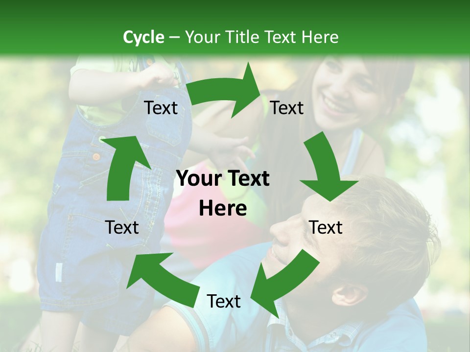 Daughter Summer Trees PowerPoint Template