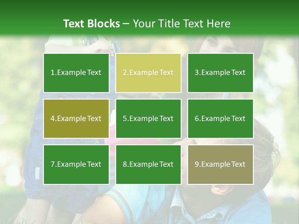 Daughter Summer Trees PowerPoint Template