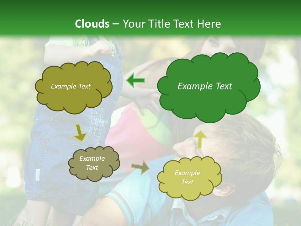 Daughter Summer Trees PowerPoint Template