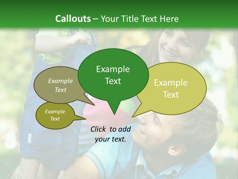 Daughter Summer Trees PowerPoint Template