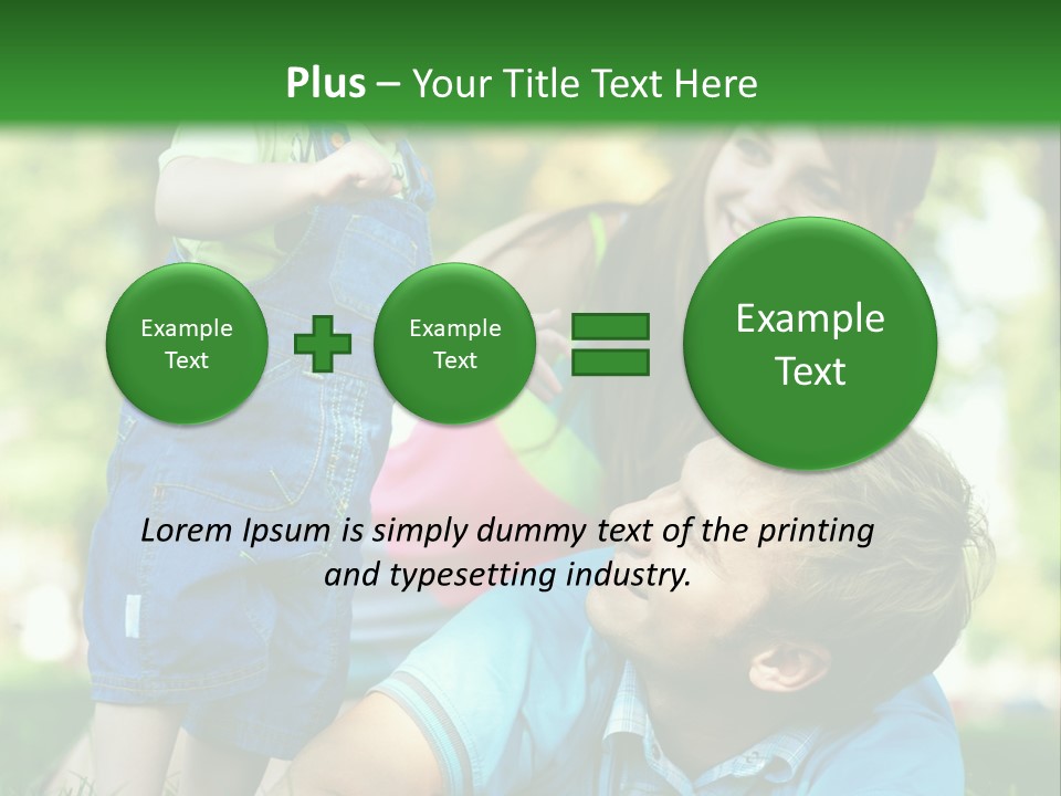 Daughter Summer Trees PowerPoint Template