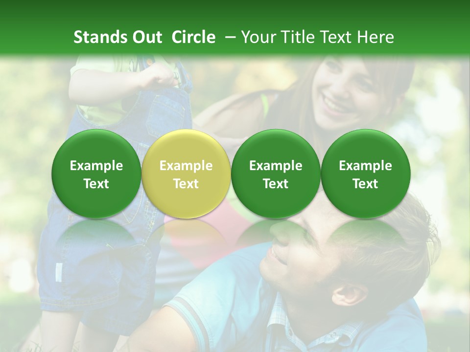 Daughter Summer Trees PowerPoint Template