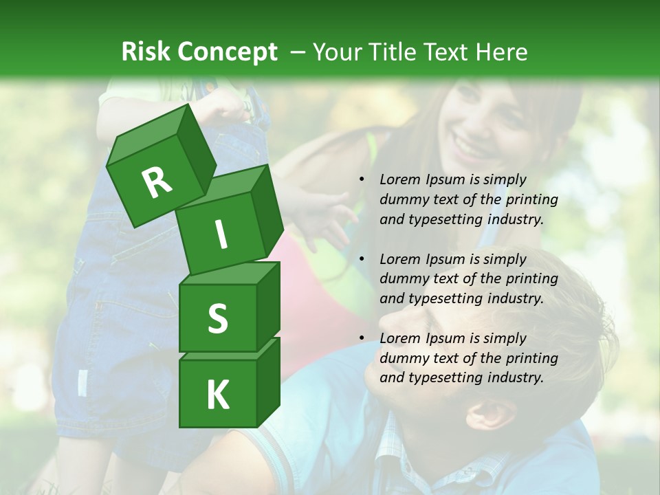 Daughter Summer Trees PowerPoint Template