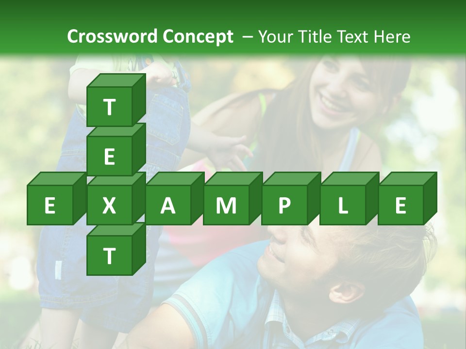 Daughter Summer Trees PowerPoint Template