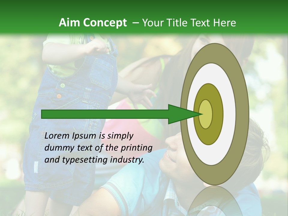 Daughter Summer Trees PowerPoint Template