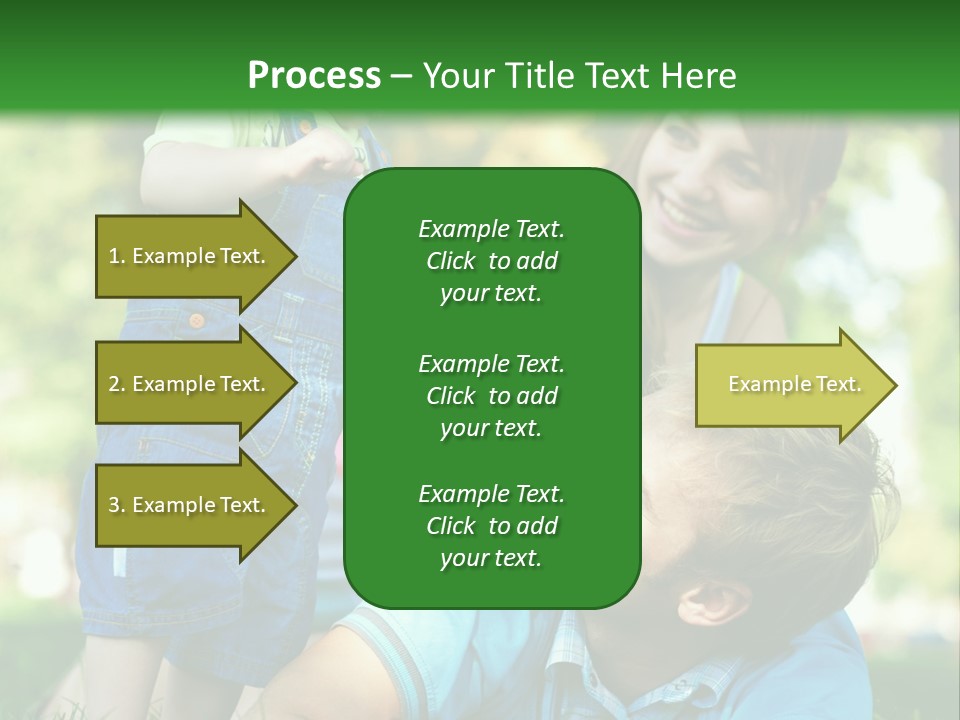 Daughter Summer Trees PowerPoint Template
