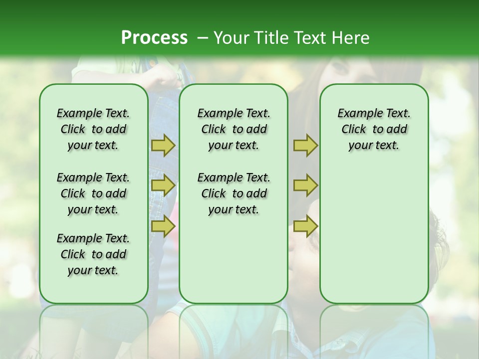 Daughter Summer Trees PowerPoint Template