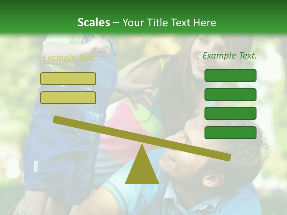Daughter Summer Trees PowerPoint Template