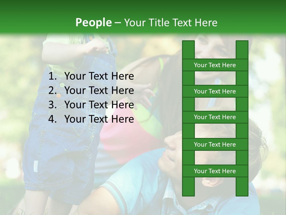 Daughter Summer Trees PowerPoint Template