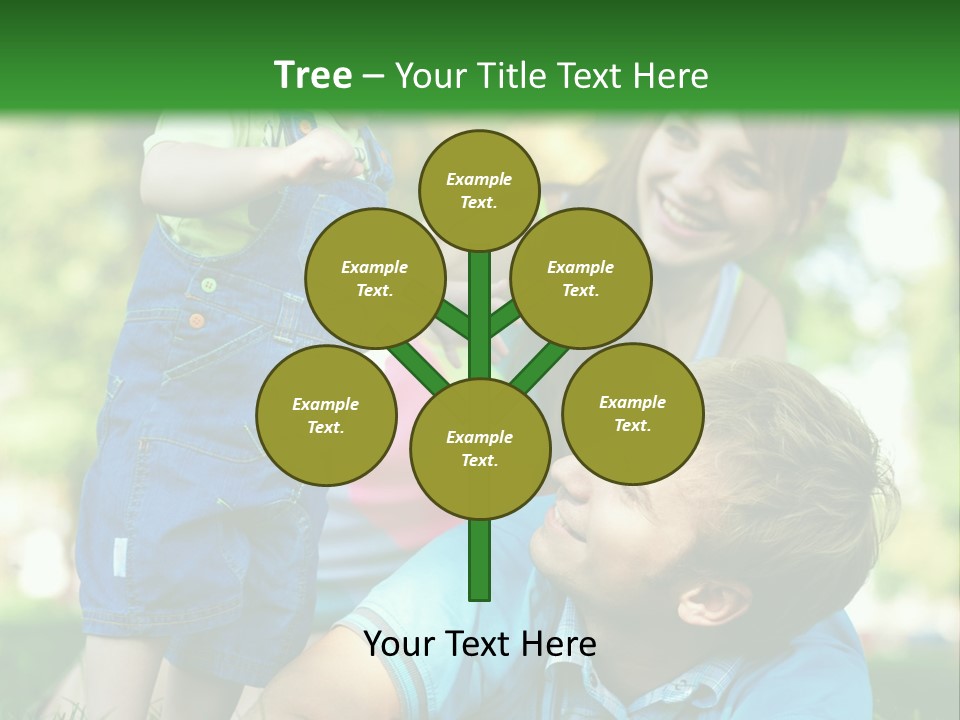 Daughter Summer Trees PowerPoint Template