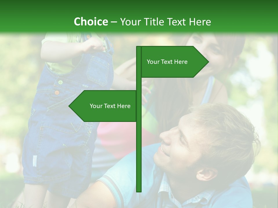 Daughter Summer Trees PowerPoint Template