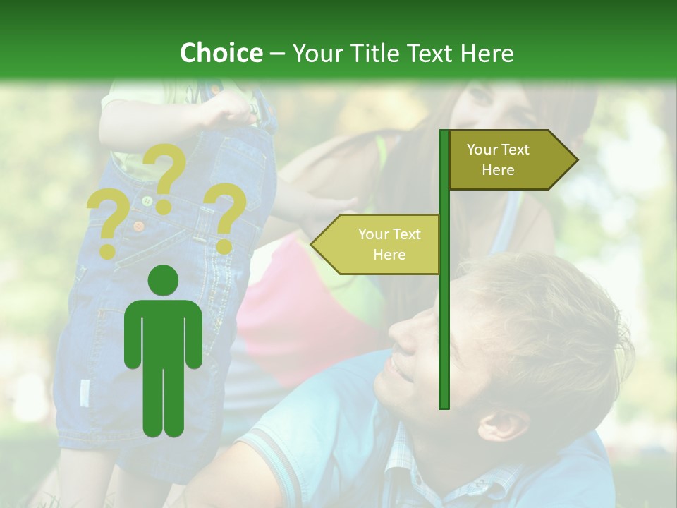 Daughter Summer Trees PowerPoint Template