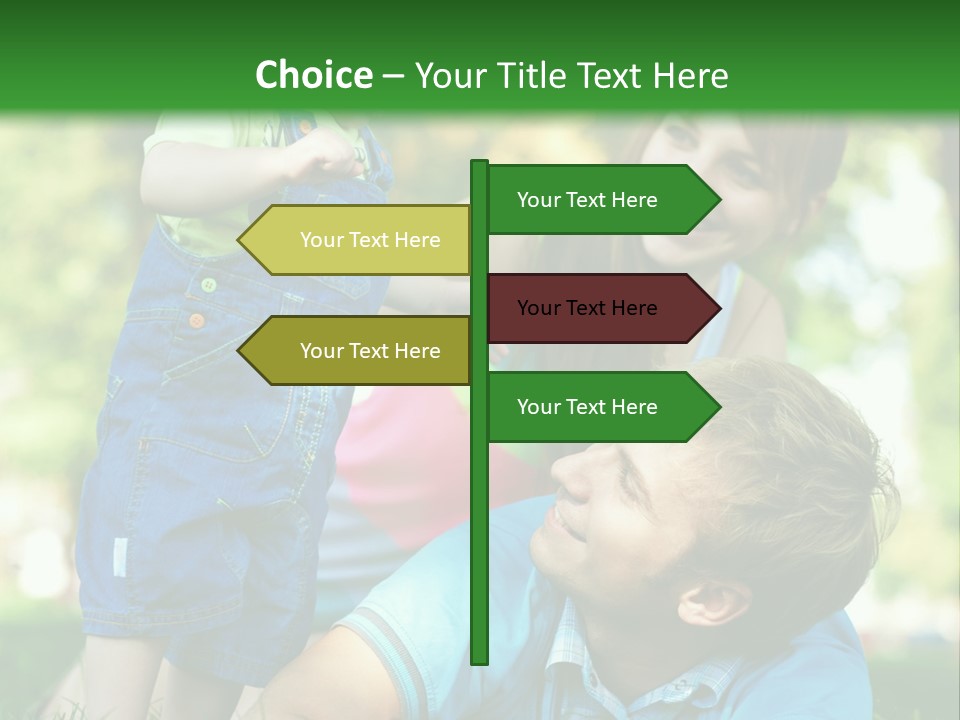 Daughter Summer Trees PowerPoint Template