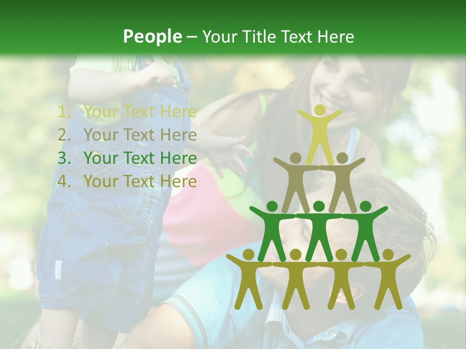 Daughter Summer Trees PowerPoint Template