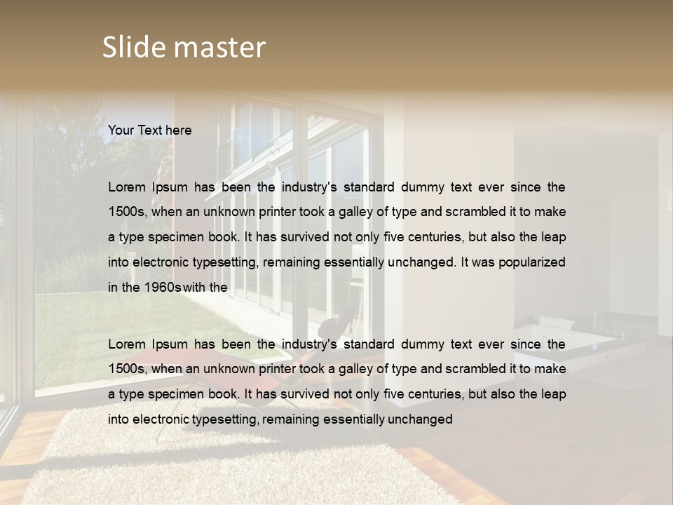 Furniture Indoor Nature PowerPoint Template