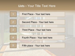 Furniture Indoor Nature PowerPoint Template