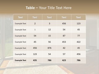 Furniture Indoor Nature PowerPoint Template
