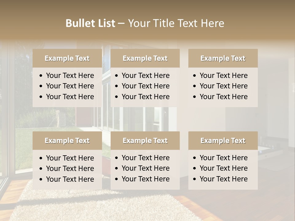 Furniture Indoor Nature PowerPoint Template