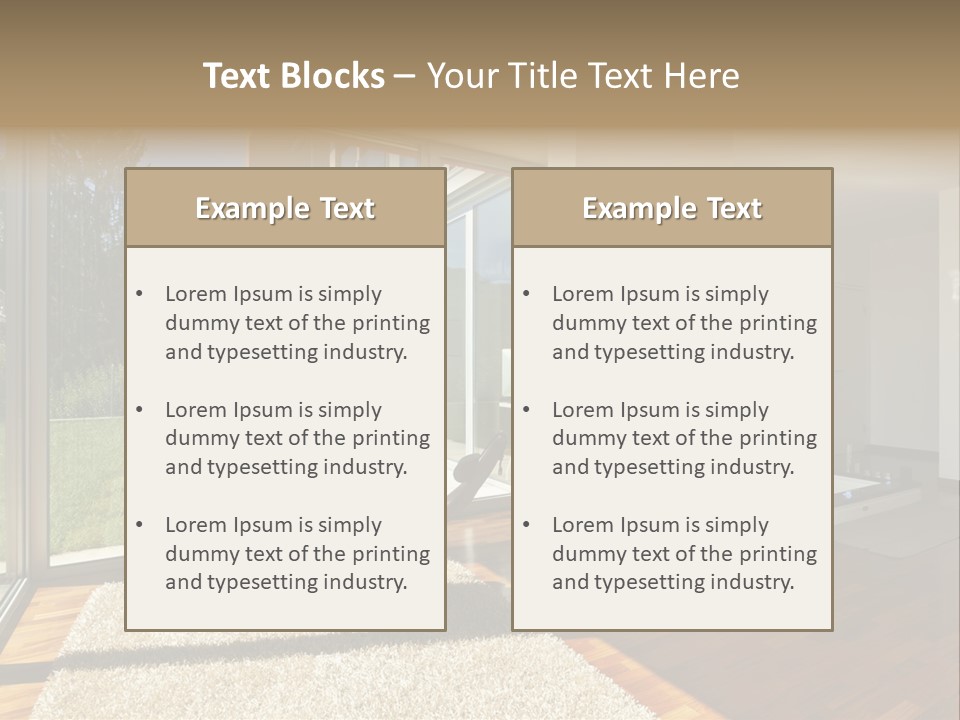 Furniture Indoor Nature PowerPoint Template