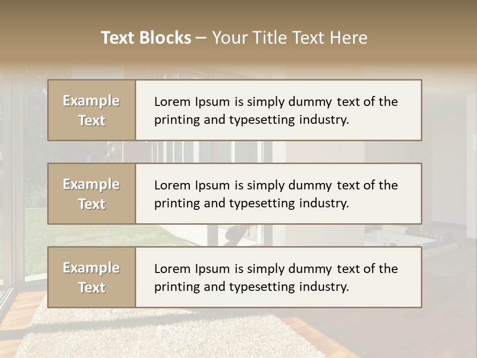 Furniture Indoor Nature PowerPoint Template