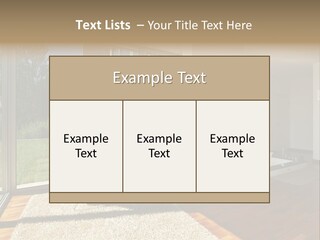 Furniture Indoor Nature PowerPoint Template
