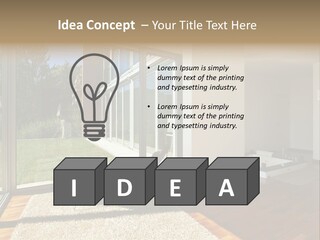 Furniture Indoor Nature PowerPoint Template