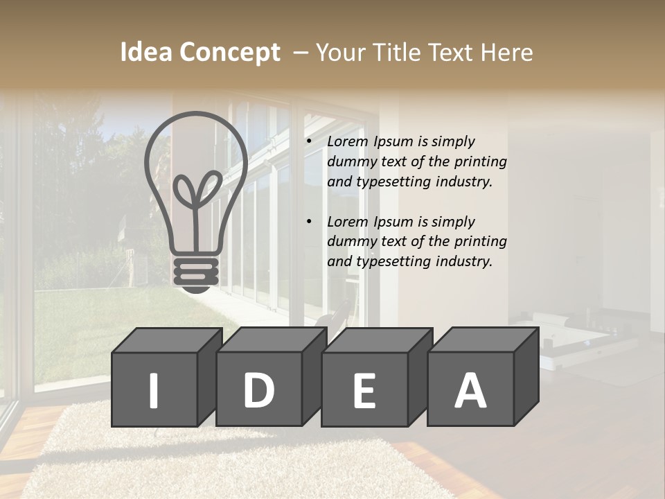 Furniture Indoor Nature PowerPoint Template