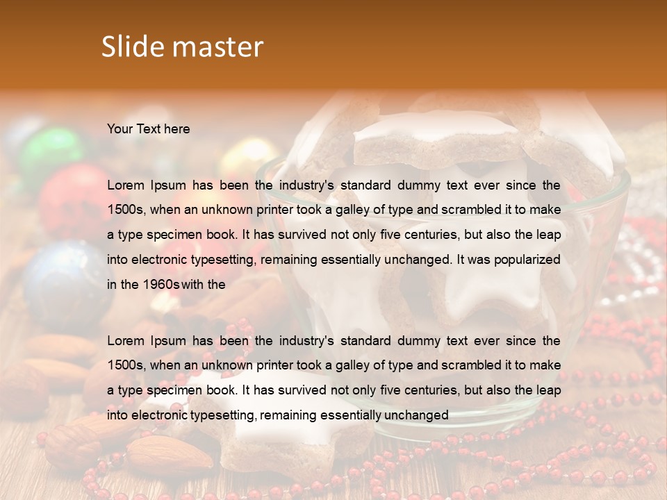 Snacks Background Traditional PowerPoint Template