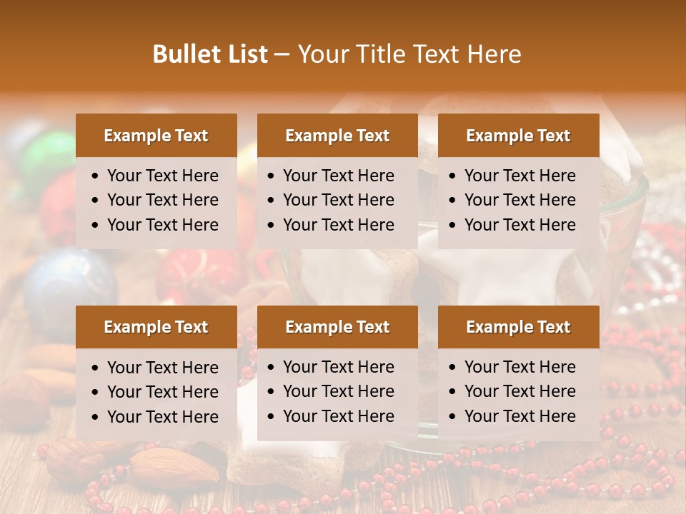 Snacks Background Traditional PowerPoint Template