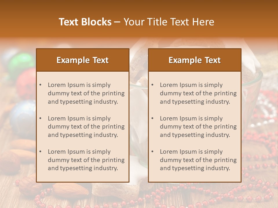 Snacks Background Traditional PowerPoint Template