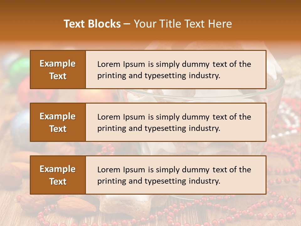 Snacks Background Traditional PowerPoint Template