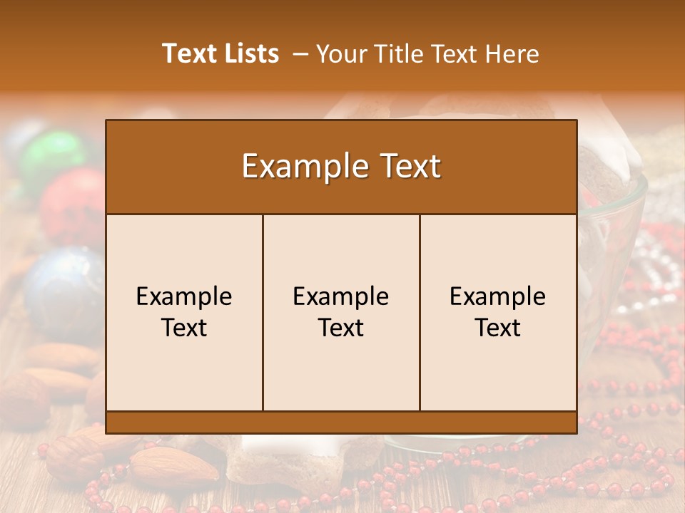 Snacks Background Traditional PowerPoint Template